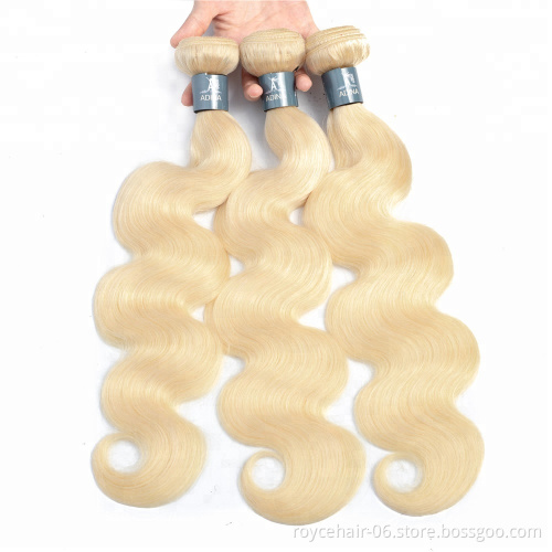Hot Sale Human Hair Extension Body Weave Color 613 Raw Indian Hair Vendor